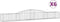 vidaXL - Schanskorven - 6 - st - gewelfd - 400x50x40/60 - cm - ijzer