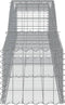 vidaXL - Schanskorven - 6 - st - gewelfd - 400x50x40/60 - cm - ijzer
