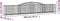 vidaXL - Schanskorven - 6 - st - gewelfd - 400x50x60/80 - cm - gegalvaniseerd - ijzer