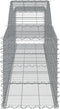 vidaXL - Schanskorven - 6 - st - gewelfd - 400x50x60/80 - cm - gegalvaniseerd - ijzer