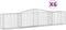 vidaXL - Schanskorven - 6 - st - gewelfd - 400x50x80/100 - cm - gegalvaniseerd - ijzer