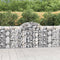 vidaXL - Schanskorven - 7 - st - gewelfd - 200x50x100/120 - cm - ijzer