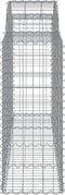 vidaXL - Schanskorven - 7 - st - gewelfd - 200x50x100/120 - cm - ijzer