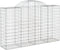 vidaXL - Schanskorven - 7 - st - gewelfd - 200x50x120/140 - cm - ijzer