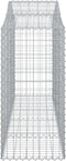 vidaXL - Schanskorven - 7 - st - gewelfd - 200x50x120/140 - cm - ijzer