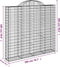 vidaXL - Schanskorven - 7 - st - gewelfd - 200x50x180/200 - cm - ijzer