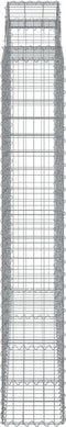 vidaXL - Schanskorven - 7 - st - gewelfd - 200x50x180/200 - cm - ijzer