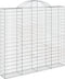 vidaXL - Schanskorven - 7 - st - gewelfd - 200x50x180/200 - cm - ijzer