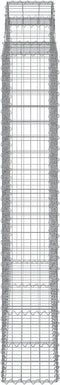 vidaXL - Schanskorven - 7 - st - gewelfd - 200x50x180/200 - cm - ijzer