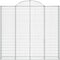 vidaXL - Schanskorven - 7 - st - gewelfd - 200x50x180/200 - cm - ijzer