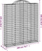 vidaXL - Schanskorven - 7 - st - gewelfd - 200x50x220/240 - cm - ijzer