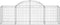 vidaXL - Schanskorven - 7 - st - gewelfd - 200x50x60/80 - cm - gegalvaniseerd - ijzer