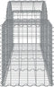 vidaXL - Schanskorven - 7 - st - gewelfd - 200x50x60/80 - cm - gegalvaniseerd - ijzer
