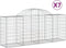 vidaXL - Schanskorven - 7 - st - gewelfd - 200x50x80/100 - cm - gegalvaniseerd - ijzer