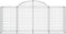 vidaXL - Schanskorven - 7 - st - gewelfd - 200x50x80/100 - cm - gegalvaniseerd - ijzer