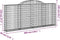 vidaXL - Schanskorven - 7 - st - gewelfd - 300x30x120/140 - cm - ijzer