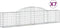 vidaXL - Schanskorven - 7 - st - gewelfd - 300x30x60/80 - cm - gegalvaniseerd - ijzer