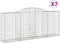 vidaXL - Schanskorven - 7 - st - gewelfd - 300x50x120/140 - cm - ijzer