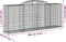 vidaXL - Schanskorven - 7 - st - gewelfd - 300x50x120/140 - cm - ijzer