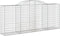 vidaXL - Schanskorven - 7 - st - gewelfd - 300x50x120/140 - cm - ijzer