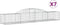 vidaXL - Schanskorven - 7 - st - gewelfd - 300x50x40/60 - cm - gegalvaniseerd - ijzer