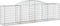 vidaXL - Schanskorven - 7 - st - gewelfd - 300x50x80/100 - cm - gegalvaniseerd - ijzer