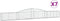 vidaXL - Schanskorven - 7 - st - gewelfd - 400x30x40/60 - cm - ijzer