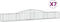 vidaXL - Schanskorven - 7 - st - gewelfd - 400x50x40/60 - cm - ijzer