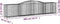 vidaXL - Schanskorven - 7 - st - gewelfd - 400x50x80/100 - cm - gegalvaniseerd - ijzer
