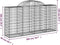 vidaXL - Schanskorven - 8 - st - gewelfd - 200x50x100/120 - cm - ijzer