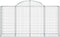 vidaXL - Schanskorven - 8 - st - gewelfd - 200x50x100/120 - cm - ijzer