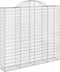 vidaXL - Schanskorven - 8 - st - gewelfd - 200x50x180/200 - cm - ijzer