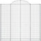 vidaXL - Schanskorven - 8 - st - gewelfd - 200x50x180/200 - cm - ijzer
