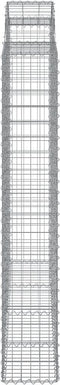vidaXL - Schanskorven - 8 - st - gewelfd - 200x50x180/200 - cm - ijzer