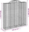vidaXL - Schanskorven - 8 - st - gewelfd - 200x50x200/220 - cm - ijzer