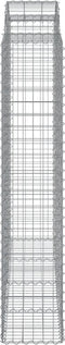 vidaXL - Schanskorven - 8 - st - gewelfd - 200x50x200/220 - cm - ijzer