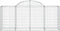 vidaXL - Schanskorven - 8 - st - gewelfd - 200x50x80/100 - cm - gegalvaniseerd - ijzer