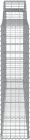 vidaXL - Schanskorven - 8 - st - gewelfd - 300x30x120/140 - cm - ijzer