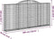 vidaXL - Schanskorven - 8 - st - gewelfd - 300x30x140/160 - cm - ijzer