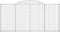 vidaXL - Schanskorven - 8 - st - gewelfd - 300x30x140/160 - cm - ijzer