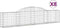 vidaXL - Schanskorven - 8 - st - gewelfd - 300x30x60/80 - cm - gegalvaniseerd - ijzer