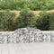 vidaXL - Schanskorven - 8 - st - gewelfd - 300x30x60/80 - cm - gegalvaniseerd - ijzer