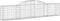vidaXL - Schanskorven - 8 - st - gewelfd - 300x30x60/80 - cm - gegalvaniseerd - ijzer