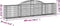 vidaXL - Schanskorven - 8 - st - gewelfd - 300x30x60/80 - cm - gegalvaniseerd - ijzer