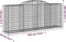 vidaXL - Schanskorven - 8 - st - gewelfd - 300x50x120/140 - cm - ijzer