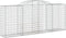 vidaXL - Schanskorven - 8 - st - gewelfd - 300x50x120/140 - cm - ijzer