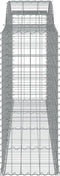 vidaXL - Schanskorven - 8 - st - gewelfd - 300x50x120/140 - cm - ijzer