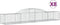 vidaXL - Schanskorven - 8 - st - gewelfd - 300x50x40/60 - cm - gegalvaniseerd - ijzer