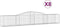 vidaXL - Schanskorven - 8 - st - gewelfd - 400x50x60/80 - cm - gegalvaniseerd - ijzer