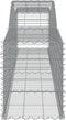 vidaXL - Schanskorven - 8 - st - gewelfd - 400x50x60/80 - cm - gegalvaniseerd - ijzer